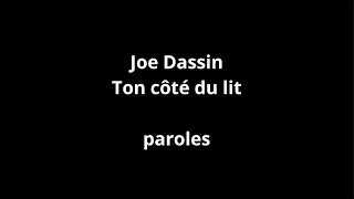 Joe Dassin-Ton côté du lit-paroles