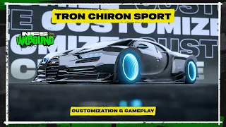 NFS Unbound - "Tron" Bugatti Chiron Sport Customization and Gameplay