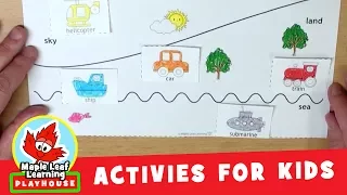 Vehicles Activity for Kids | Maple Leaf Learning Playhouse