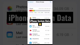 Need Help! | How to clear this iPhone System Data? | #iphone #ios #help