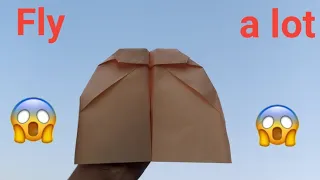 how to make a paper airplane ✈️ | like a bat.