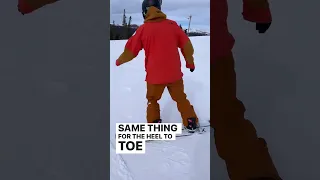 Learn to steer your snowboard with your front knee!