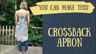 Crossback Apron | Upcycled Clothing DIY