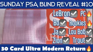 💎Gem 10 Party🎉 30 Card Ultra Modern PSA Blind Reveal🔥 Baseball Basketball Football Card Returns🔥