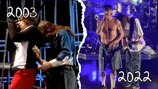 Red Hot Chili Peppers - By The Way Live at The Fonda Theater 2022 VS Slane Castle 2003