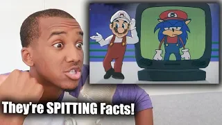 Mario vs Sonic Cartoon Beatbox Battles REACTION (from Verbalase)