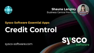 Credit Control App for Business Central - Essential Apps from Sysco Software