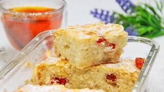 НИКТО не ВЕРИТ, что так просто и вкусно! Тающий во рту 🥥 🍒 КОКОСОВЫЙ ПОСТНЫЙ ПИРОГ. Постный рецепт