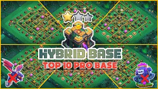 TOP 10 TH14 HYBRID BASE || TH14 HYBRID BASE WITH LINK || TH14 ANTI 3 STAR BASE || TH14 BASE LAYOUT