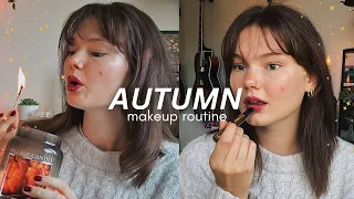 ASMR my easy, go-to autumn makeup routine! (whispered chatty GRWM)