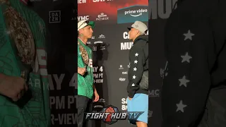 Mario Barrios STARES DOWN Fabian Maidana at Grand Arrivals!