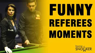 Some funny moments with snooker referees