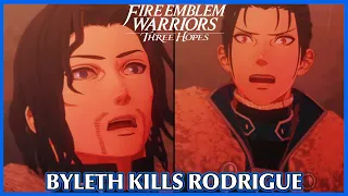 Byleth kills Rodrigue - Fire Emblem Warriors Three Hopes