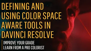 Defining and using color space aware tools