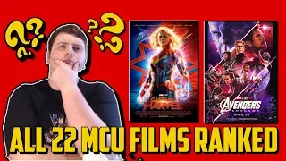 ALL 22 MCU MOVIES RANKED WORST TO THE BEST (INCLUDING AVENGERS ENDGAME)