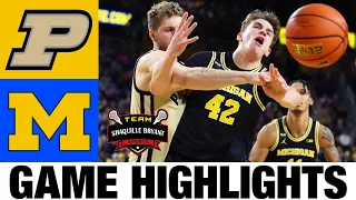 #2 Purdue vs Michigan Highlights | NCAA Men's Basketball | 2024 College Basketball