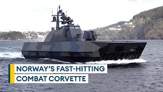 Norway's camouflaged Skjold-class corvette designed to hit hard and then disappear