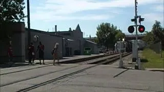 CSX on UofL campus & Student close call