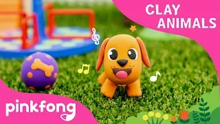 How to make a Dog with Clay | Clay Animals | DIY | Animal Songs | Pinkfong Clay Time