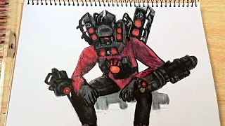 [Drawing} Upgraded Titan Speakerman in Skibidi Toilet 73 (part 1)