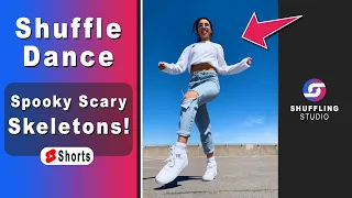 Best Shuffle Dance to Spooky Scary Skeletons 😱🔥 Viral TikTok Songs in 2022 - Footwork Dance Video
