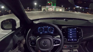 2020 Volvo XC90 T6 R-Design - POV Night Drive (Binaural Audio)