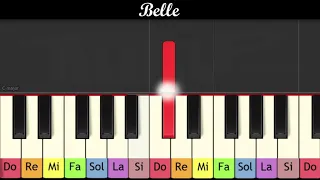 Apprendre la chanson "Belle" de Notre-Dame de Paris au piano très facile (Pour enfant ou débutant)