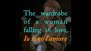 The glorious wardrobe of a woman falling in love