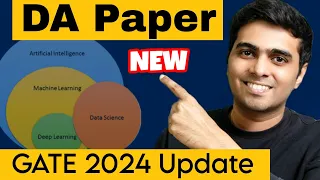 Shocking & Big Update (DA GATE exam) by IISC Bangalore for GATE 2024 😍🔥