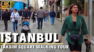 Istanbul Taksim Square  l October 2021 Turkey [4K UHD]