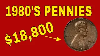 Top 10 rare pennies worth money  from the 80's in your pocket change. Rare pennies to look for!