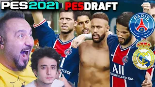 NEYMAR SOYUNDU! PARIS S.GERMAIN-REAL MADRID ŞAMPİYONLAR LİGİ MAÇI! | PES 2021 PESDRAFT OYNUYORUZ