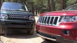 2012 Land Rover LR4 vs Jeep Grand Cherokee Off-Road Mashup Review