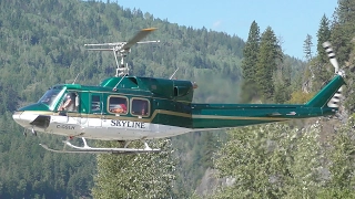Bell 212 Helicopter Landing