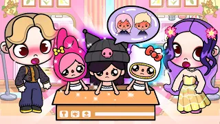 TRIPLETS Were Adopted By Avatar Parents: KUROMI, MELODY, HELLO KITTY | Toca Life Story | Toca Boca