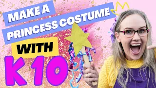 I MADE a PRINCESS COSTUME for $8! Easy DIY Dollar Tree Princess Costume- Dress Up - Party Crafts!