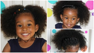 3 Easy Styles for Curly Hair Kids| 30 Days of Hairstyles - Day 9