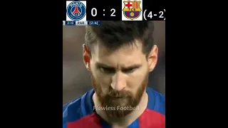 PSG VS BARCELONA 1-6 highlights & goals 2nd Leg round of 16|UCL 2016/17 #shorts #football #youtube