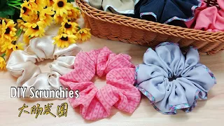 Easy DIY 2 types Scrunchies // 简单快速自制2款大肠发圈