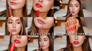 Drugstore Lipsticks I Wore this SUMMER | Favourite Summer Lipsticks 2021