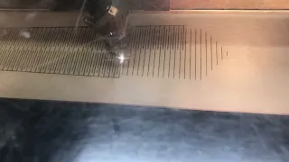 Laser Cutting a Flexible Wooden Tie