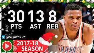 MVP Russell Westbrook Full Highlights vs Raptors (2017.12.27) - 30 Pts, 13 Ast, 8 Reb, BEAST!