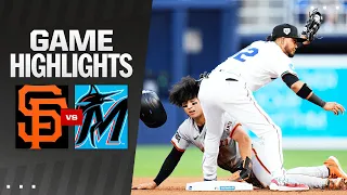 Giants vs. Marlins Game Highlights (4/15/24) | MLB Highlights