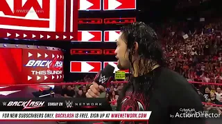 WWE RAW 5/1/18 - Roman Reigns Segment