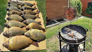 سمك مسكوف عراقي - Iraqi Fish BBQ (Masgouf)