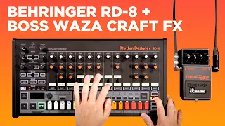 Behringer RD-8 Analog Drum Machine With MS-1 + Waza Craft Pedals