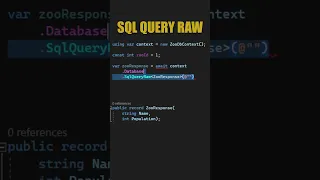 EF Core Raw SQL Queries Make Dapper Unnecessary #shorts