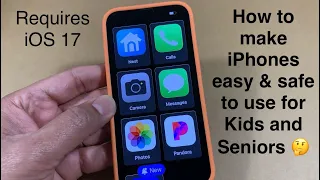 How to make iPhones Child & Senior friendly with iOS 17. This can also help people with disabilities