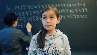 Reciting pi to celebrate Pi Day at Harvard