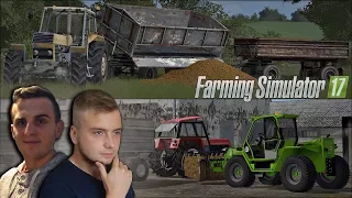 Wywóz obornika na pola w PGR Bruzda ☆ Let's Play Farming Simulator 17 ㋡ Bronczek & Kaskader